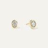 Oval Bezel Studs