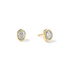 Oval Bezel Studs