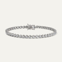 3ct Diamond Tennis Bracelet Cupcake setting