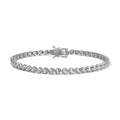 3ct Diamond Tennis Bracelet Cupcake Setting