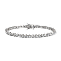 3ct Diamond Tennis Bracelet Cupcake setting