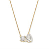 10- Asscher and Pear Diamond Pendant