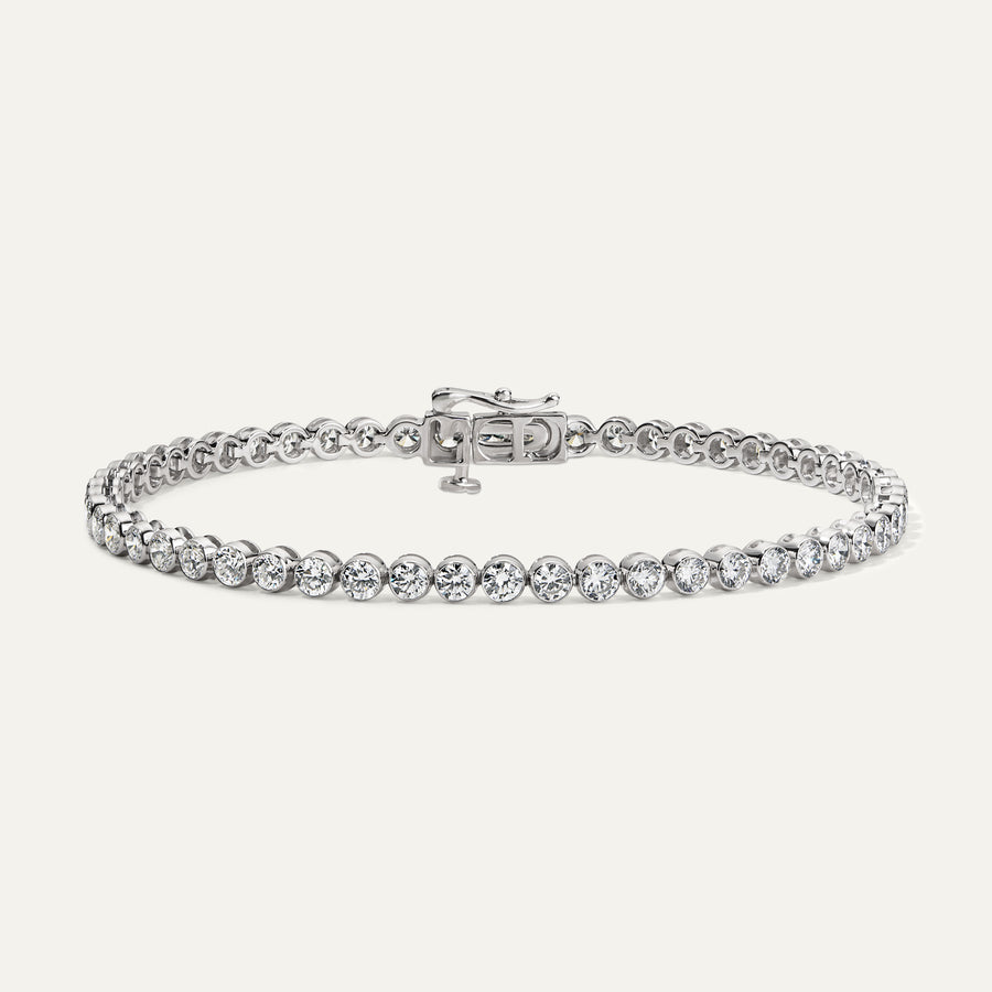 5ct Bezel Diamond Tennis Bracelet