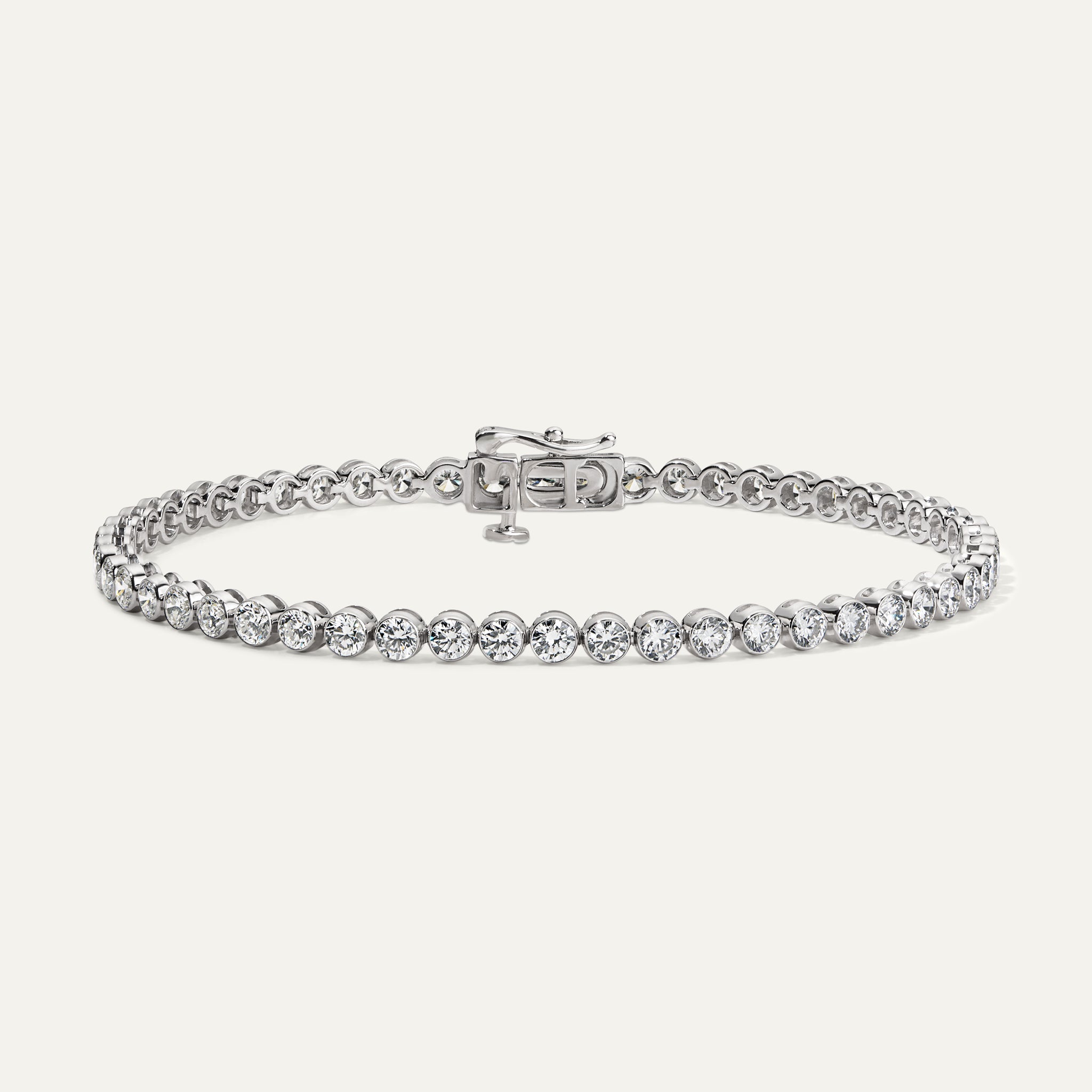 5ct Diamond Tennis Bracelet Bezel Set