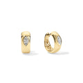 Marquise Diamond Cuff Gold Earrings