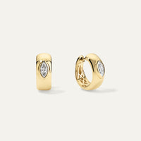 Marquise Diamond Cuff Earrings